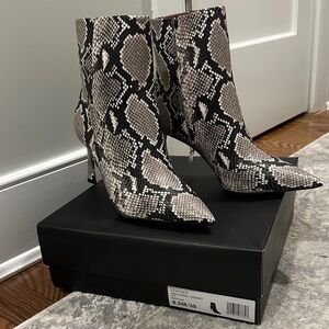 BCBGMaxAzria Snakeskin Ankle Boots *Never Worn*